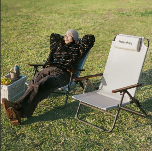 כסא מתקפל לים נמוך ולקמפינג 4 מצבים NATUREHIKE RECLINER Chair