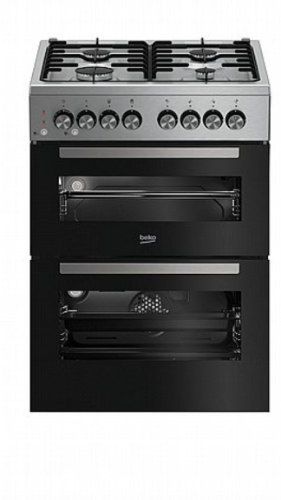 תנור משולב דו תאי מהדרין, BEKO  נירוסטה  60 ס”מ -62120DX