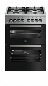 תנור משולב דו תאי מהדרין, BEKO  נירוסטה  60 ס”מ -62120DX