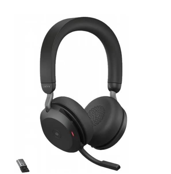אוזניות אלחוטיות Jabra Evolve2 75 Link380c MS Stereo Black