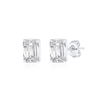 עגילי יהלומים אמרלד 3.0CT זהב 14K