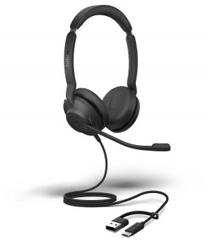 אוזניות Jabra Evolve2 30 SE, USB C/A, MS Stereo