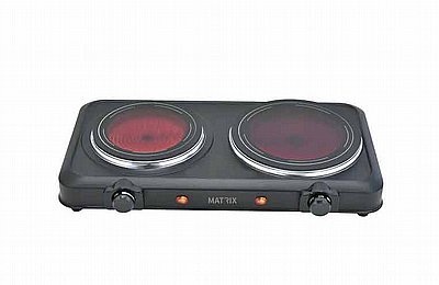 כיריים קרמיות חשמליות כפולות דגם ורונה MATRIX MX-VER2