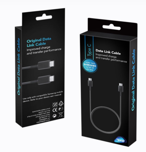 כבל מקורי סמסונג סנכרון וטעינה USB Type-C ל-45W USB Type-C 