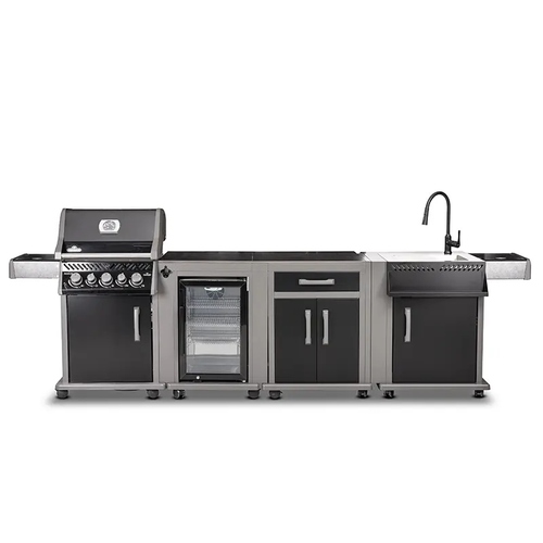ROGUE MODULAR KITCHEN – NAPOLEON | גריל גז רוג 425 בלי כירה – NAPOLEON Rouge + יחידת מקרר + יחידות כיור + יחידת אחסון
