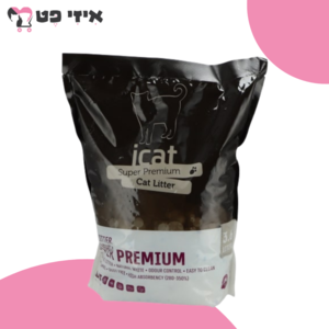 חול קריסטל איי קט ללא ריח לחתול 3.6 ליטר iCat