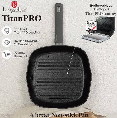 סט 3 מחבתות איכותיות Berlinger Haus TitanPro BH-8139