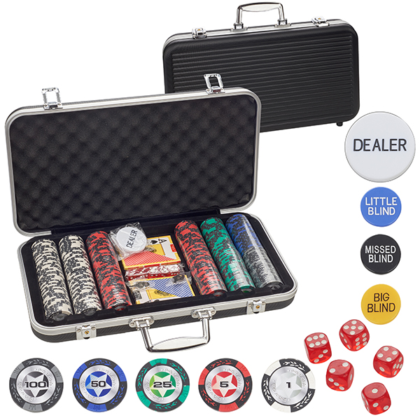 Pro Poker סט פוקר מקצועי 300 ציפים