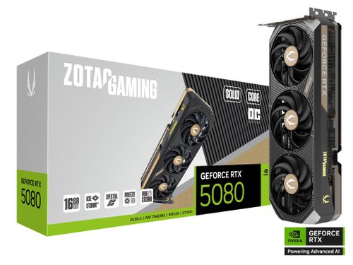 כרטיס מסך – ZOTAC GAMING GeForce RTX 5080 SOLID CORE OC