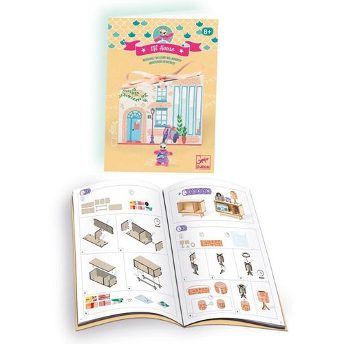 הוראות יצירה מפורטות לבית מיניאטורי DJECO