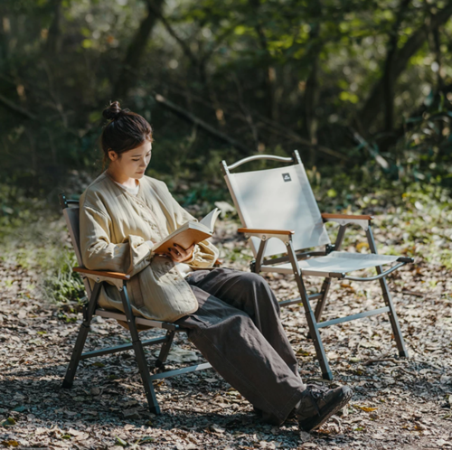 כסא מתקפל לקמפינג מתכוונן חזק NATUREHUKE  folding GLamping Chair