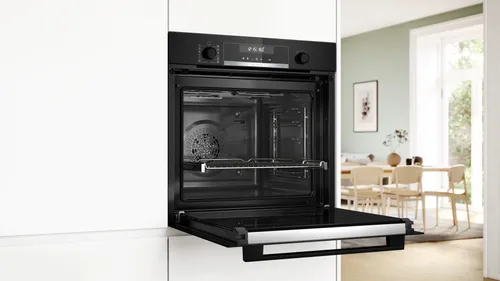 תנור בנוי חד-תאי bosch Serie 6 HBG578EB3B שחור, רוחב 59.4 ס