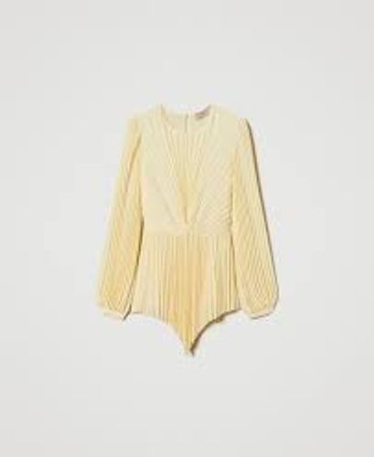 Pleated georgette blouse