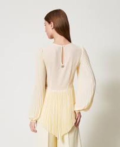 Pleated georgette blouse
