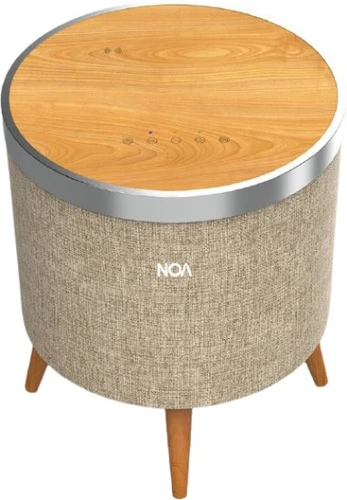 שולחן רמקול בלוטוס ומשטח טעינה אלחוטי NOA Sound Box V1200W - צבע בז' /מייפל 