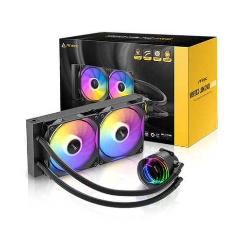 מערכת קירור נוזלי Antec Vortex 240 ARGB עם תאורת RGB דינמית