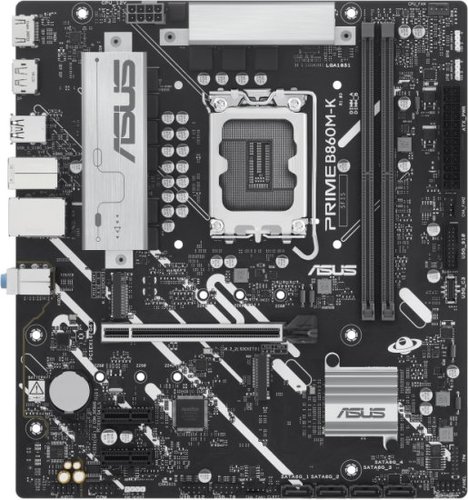 לוח אם Micro-ATX מדגם ASUS PRIME B860M-K עם תמיכה בזיכרון DDR5 ומהירות PCIe 5.0.