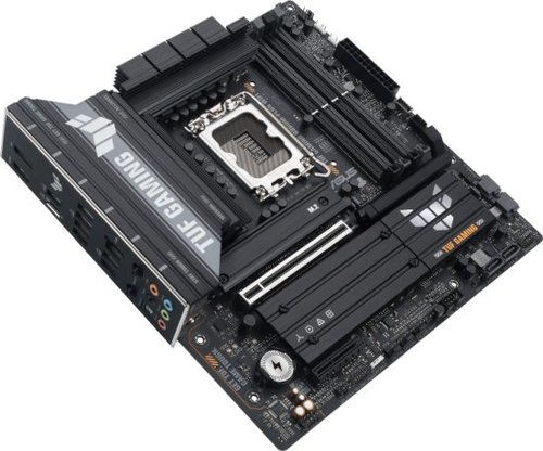 לוח אם Micro-ATX עם מערכת קירור משופרת ותאורת RGB Aura Sync.
