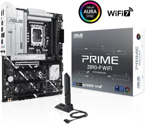 לוח אם ASUS PRIME GAMING Z890-P עם תמיכה בזיכרון DDR5 וקישוריות WiFi 7