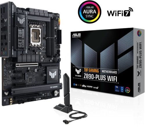 לוח אם ASUS TUF GAMING Z890-PLUS WiFi7 עם תמיכה בזיכרון DDR5