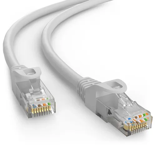כבל רשת מסוכך אפור CAT6 0.5M