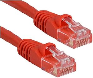 כבל רשת מסוכך CAT6a אורך 2 מטר אדום