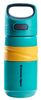 בקבוק שתיה ספורט 500 מ"ל עם ציפוי BACSHILD אנטיבקטריאלי, גומי לאחיזה וקש לגיל 18 חודשים - טורקיז 