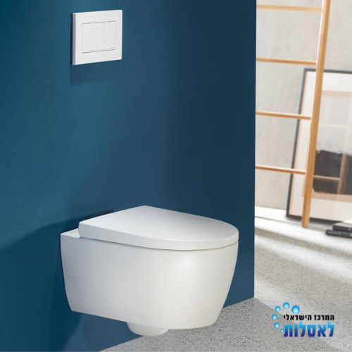 GEBERIT 501.663.JT.1 | אסלה תלויה רימלס אייקון 53 כולל מושב הידראולי מקורי | iCon 53