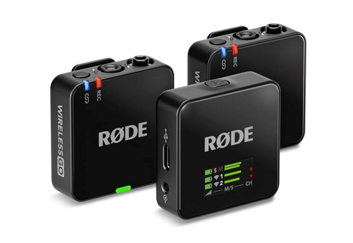 מערכת מיקרופונים אלחוטיים RODE Wireless GO Gen 3 יבואן רשמי 5 שנות אחריות 