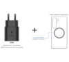 ברכישת מכשיר מסדרת S25 - כיסוי טעינה אלחוטית מקורי + מטען מהיר מקורי 25W