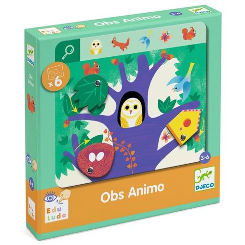 אריזת משחק חפש ומצא חיות - לוחות למידה מונטסורי של DJECO