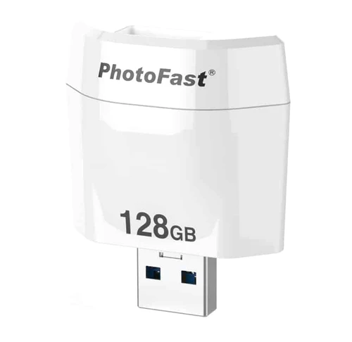 גיבוי קבצים נייד לאייפון בטעינה PhotoCube 128GB