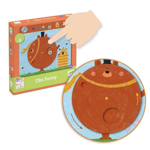 דוגמא של לוח מתוך משחק חפש ומצא מצחיקול - לוחות למידה מונטסורי והבחנה חזותית של DJECO