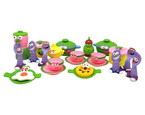 סט כלי אוכל רך דמויות - 30 חלקים