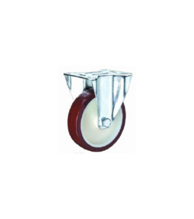 גלגל אוקולון מצופה פוליאוריטן (EH02) פלטה קבוע עומס עד 300 ק''ג