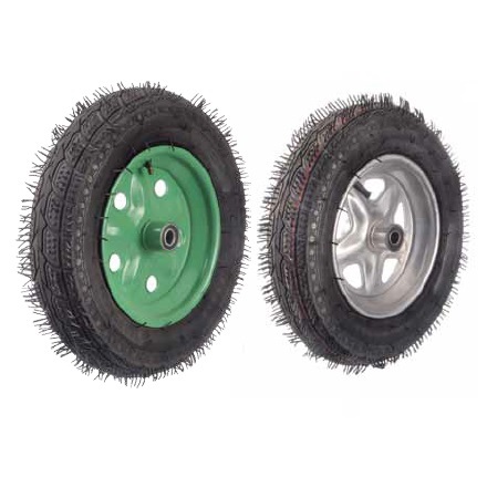 גלגל גומי פניאומטי 14'' (GLP400) ציר 16 מ''מ + מיסב עומס עד 150 ק''ג