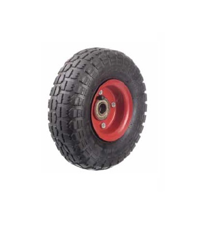 גלגל גומי פניאומטי 10'' (GLP250) ציר 20 מ''מ + מיסב עומס עד 136 ק''ג