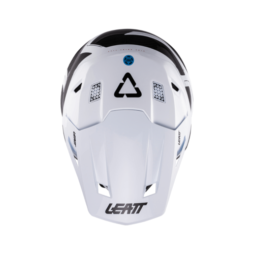 קסדת ליט קרבון / לבן כולל משקפי אבק - LEATT MOTO 9.5 HELMET CARBON V26