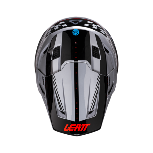 קסדת ליט 8.5 אפור כולל משקפי אבק מתנה -LEATT MOTO 8.5 HELMET V26