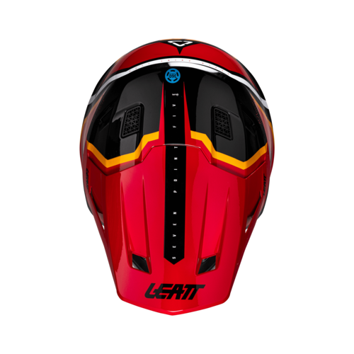 קסדת ליט 7.5 כולל משקפי אבק אדום - LEATT MOTO 7.5 HELMET V26