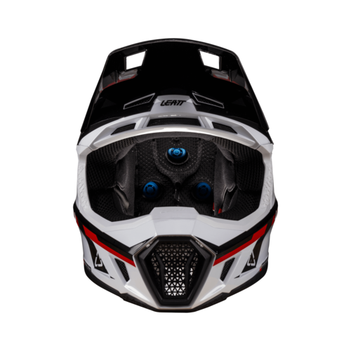 קסדת ליט 7.5 כולל משקפי אבק לבן / אדום - LEATT MOTO 7.5 HELMET V26