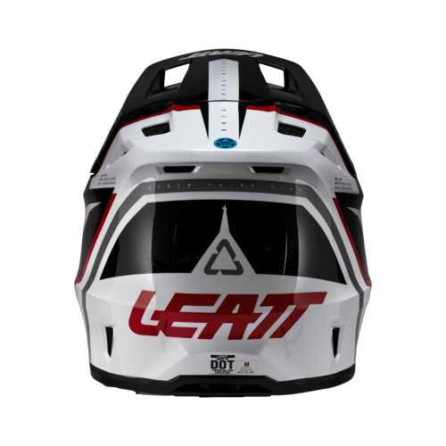 קסדת ליט 7.5 כולל משקפי אבק לבן / אדום - LEATT MOTO 7.5 HELMET V26