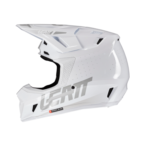 קסדת ליט 7.5 כולל משקפי אבק לבן - LEATT MOTO 7.5 HELMET V26