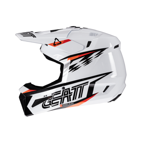 קסדת שטח + משקפי אבק ליט 3.5 לבן - LEATT MOTO 3.5 HELMET KIT V26