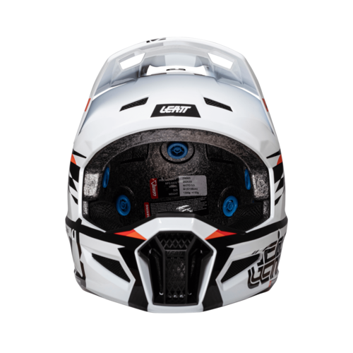 קסדת שטח + משקפי אבק ליט 3.5 לבן - LEATT MOTO 3.5 HELMET KIT V26
