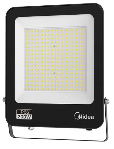 פנס הצפה 110LM/W MIDEA 200W גוף שחור/אור יום 6500K