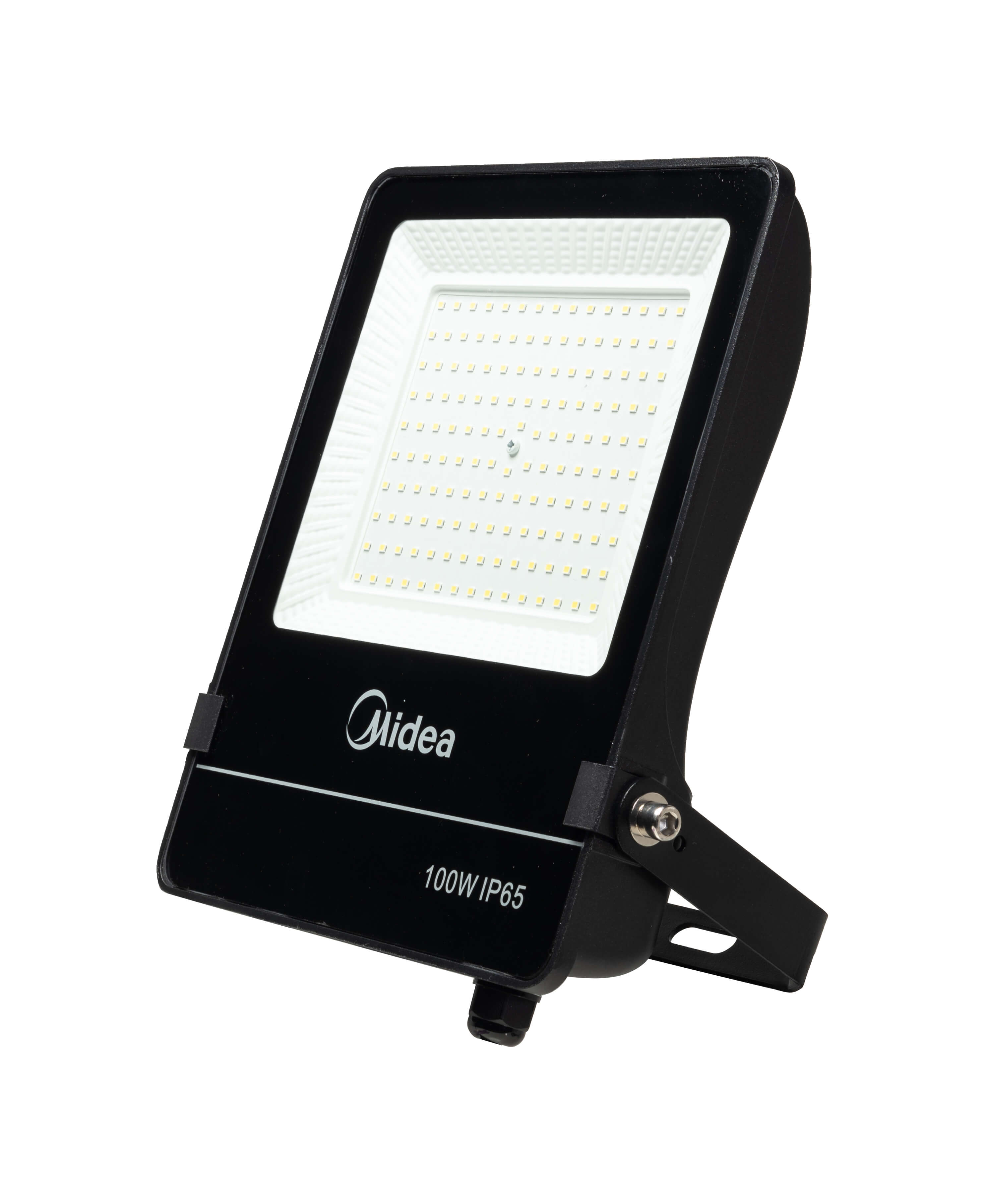 פנס הצפה 100LM/W MIDEA 100W גוף שחור/אור חם 3000K