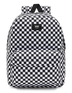 תיקי גב מדהים מסדרת VANS OLD SKOOL CHECK BACKPACK WHITE BLACK