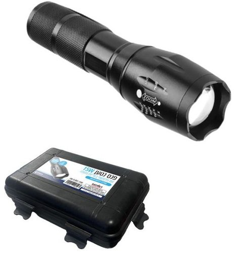 פנס נטען 15W עם זום טלסקופי OMEGA 