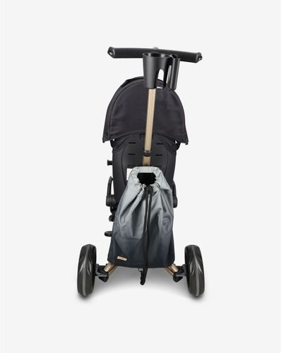 תלת אופן מתקפל 7 ב-1 בעל משענת מתכווננת MINENE X QPLAY-צבע שחור